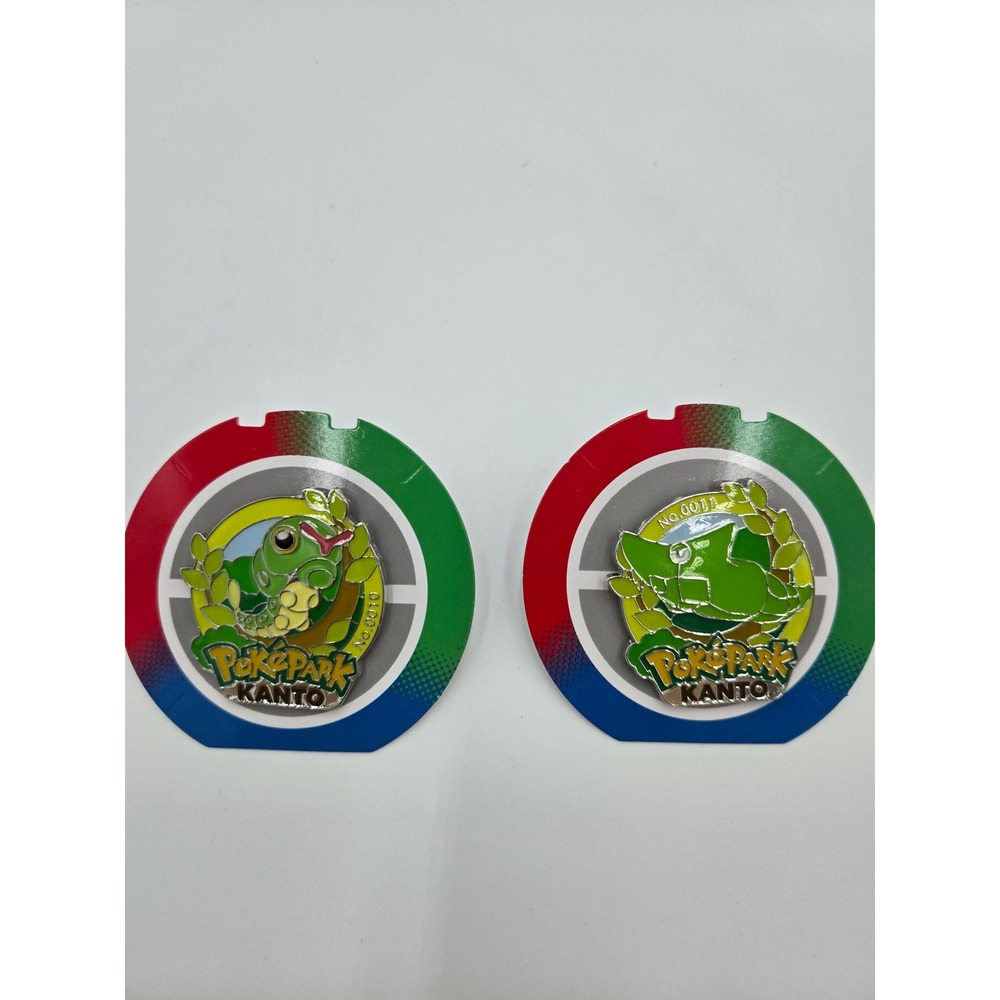 Pokemon PokePark Pin Set Caterpie 0010 Metapod 0011 2026 Japanese Nintendo